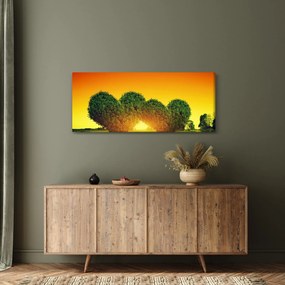 Tablou - Inima în coroanele copacilor (120x50 cm)