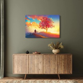 Tablou - casa în deal (90x60 cm)