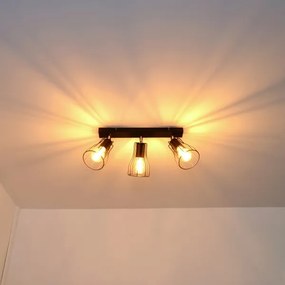 LED Spot TUBE II 3xE27/15W/230V negru