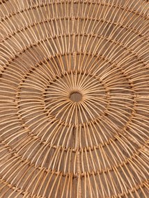 Masuta de cafea rotundă, mare, din rattan, "Obane"