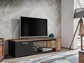 Mobilier living Mantes ZWT30 (negru mat + stejar wotan). 1097677