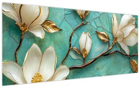 Tablou - Magnolii 3D (120x50 cm)