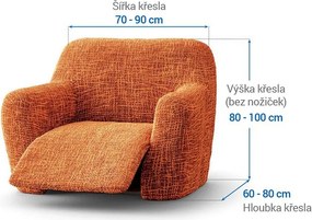Gaico Huse cu două elastice GRAFITI NOU cărămizie fotoliu de relaxare (l. 70 - 90 cm)