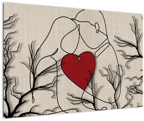 Tablou - Pereche îndrăgostită (90x60 cm)