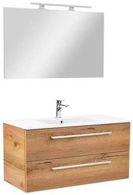 Mobilier complet de baie Vario Clam 100 stejar-stejar