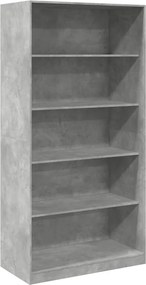 vidaXL Șifonier, gri beton, 100x50x200 cm, PAL