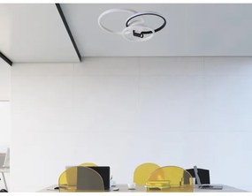 Plafonieră LED dimabilă LED/70W/230V 3000-6500K alb/negru + telecomandă