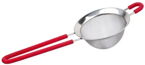Strecuratoare cu maner Aldy Red, inox, diametru 9 cm