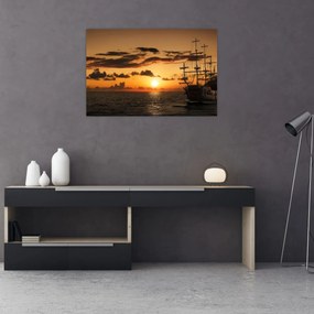 Tablou - Navă de pirați (90x60 cm)