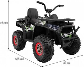 ATV Electric cu acumulator pentru copii NOVOKIDS™ Desert Rider , Cu faruri luminoase, Roti din Cauciuc EVA, 3-12 ani , max 50 kg , 2 Baterii de 12V,
