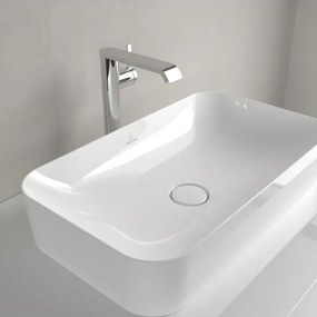 Lavoar pe blat Villeroy&Boch Finion alb lucios Alpin CeramicPlus 60x35 cm TitanCeram