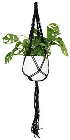 Suport suspendat pentru ghiveci de flori din material textil ø 13 cm (înălțime 100 cm) Macramé – Artevasi