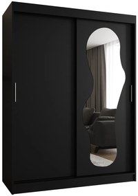 Dulap de haine 150 cm Ulta (Negru). 1126322