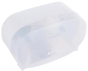 Dozator pentru 2 role de hartie igienica fara tub Merida, alb