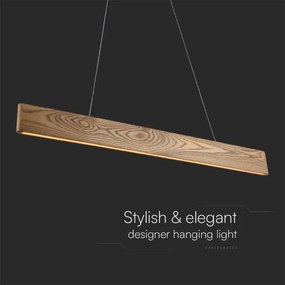 Lustră LED pe cablu LED/24W/230V 3000K maro