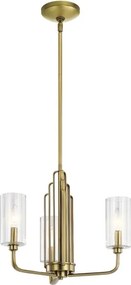 Quintiesse QN-KIMROSE3-BNB - Lustră pe tijă KIMROSE 3xE14/40W/230V aurie