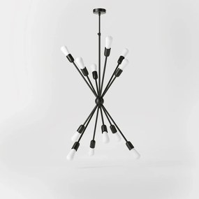 Lustra din alama cu 12 surse de lumina Sputnik