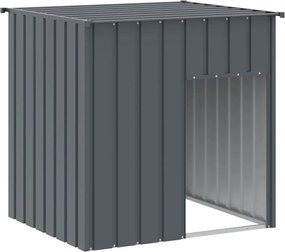 vidaXL Cușcă pentru câini cu acoperiș antracit 110x103x109 cm oțel galvanizat