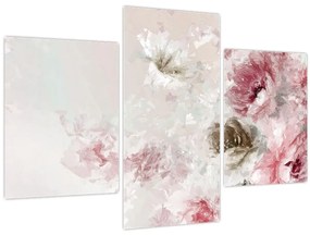 Tablou - Pictura flori roz (90x60 cm)