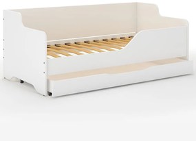 Pat pentru copii, cu design de animale, 160x80 cm