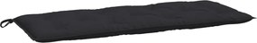 vidaXL Pernă bancă de grădină, negru, 120x50x7 cm, material oxford