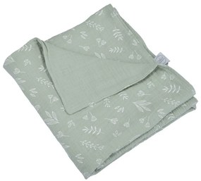 Pătură pentru copii verde din muselină 75x75 cm – Bébé Douceur