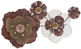 Deco perete Roze Flowers 88.5x49.5x10.5 cm