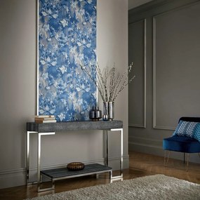 Tapet Ornamenta, Indigo Blue Luxury Damask, 1838 Wallcoverings, 5.3mp / rola