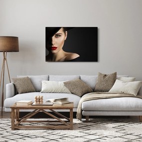 Tablou - Portretul femeii cu pălărie (90x60 cm)