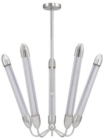 Lustră argintie din oțel cu abajur din sticlă ø 86 cm Lemon Squeeze – UMAGE