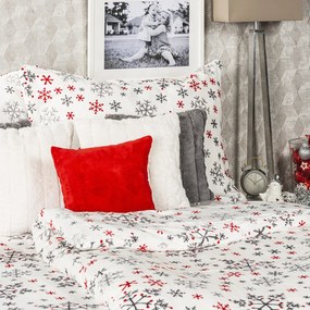 Lenjerie de pat din microflanel 4Home Snowflakes,140 x 220 cm, 70 x 90 cm, 140 x 220 cm, 70 x 90 cm