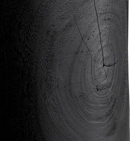 Masuta auxiliara design LUX, Lemn, Negru, Osias