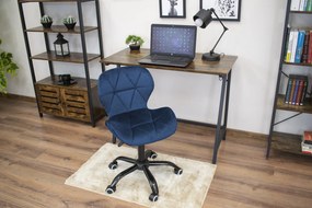 OFERTA Scaun de birou albastru inchis NOTO VELVET II. calitate