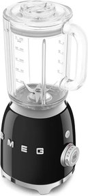 Blender Smeg BLF03BLEU, 800 W, 1,5 l, 18 000 rpm, 4 programe, 4 viteze + Impuls, Otel inoxidabil, Negru