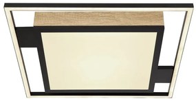 Plafoniera LED cu telecomanda design indistrial Jorry negru