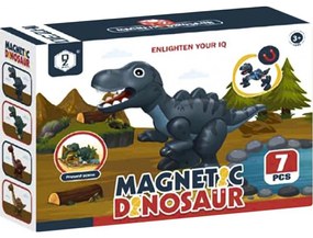 Joc constructii magnetic, dinozaur, 7 piese