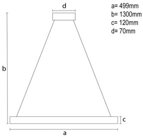 Lustr LED dimabil pe cablu LED/80W/230V 3000-6500K alb + DO
