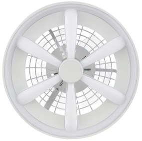 Ventilator LED RGBW de tavan cu lumină Brilliant GAIANO LED/48W/230V alb + telecomandă
