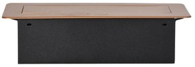 Priza incastrabila dreptunghiulara, 2 prize scuko + 2 USB 5V 2.1A, fara cablu, auriu, Orno