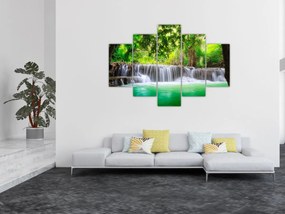 Tablou - cascada din Kanchanaburi, Thailanda (150x105 cm)