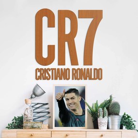 DUBLEZ | Tablou cu logo din lemn - CR7 Cristiano Ronaldo