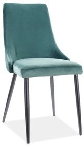 Scaun de sufragerie Polly (verde + Negru). 1050721