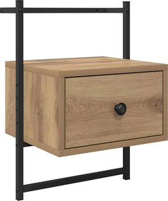 vidaXL Dulap de noapte Stejar Artizanal 35 x 30 x 51 cm Lemn compozit
