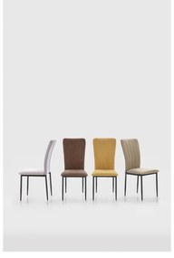 Scaune de dining kaki 4 buc. Holly – Marckeric