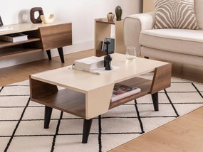Măsuță de cafea Pitudu 2 (Nuc + bej) . 1093258