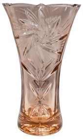 Vază de sticlă cu design abstract