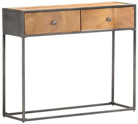 Masa consola, 90 x 30 x 75 cm, lemn masiv reciclat