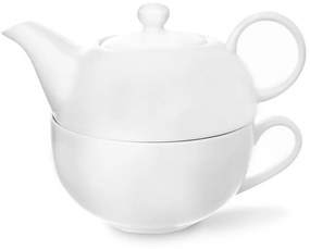 Orion Set de ceai cu ceainic și ceașcă WHITE