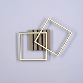 JUST LIGHT. 14053-79 - Plafonieră LED AKUSTIKA LED/15W/230V, stejar/negru