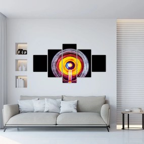 Tablou cu lumini în cerc (125x70 cm), în 40 de alte dimensiuni noi